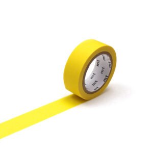 Matte Yellow Washi Tape Single Roll